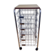 Metal storage locker vintage trolley 70s-80s