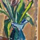 Original Swedish Oil on Canvas - 'Tulips' by Knut Lindström - Signed - Dated 1966 - Framed