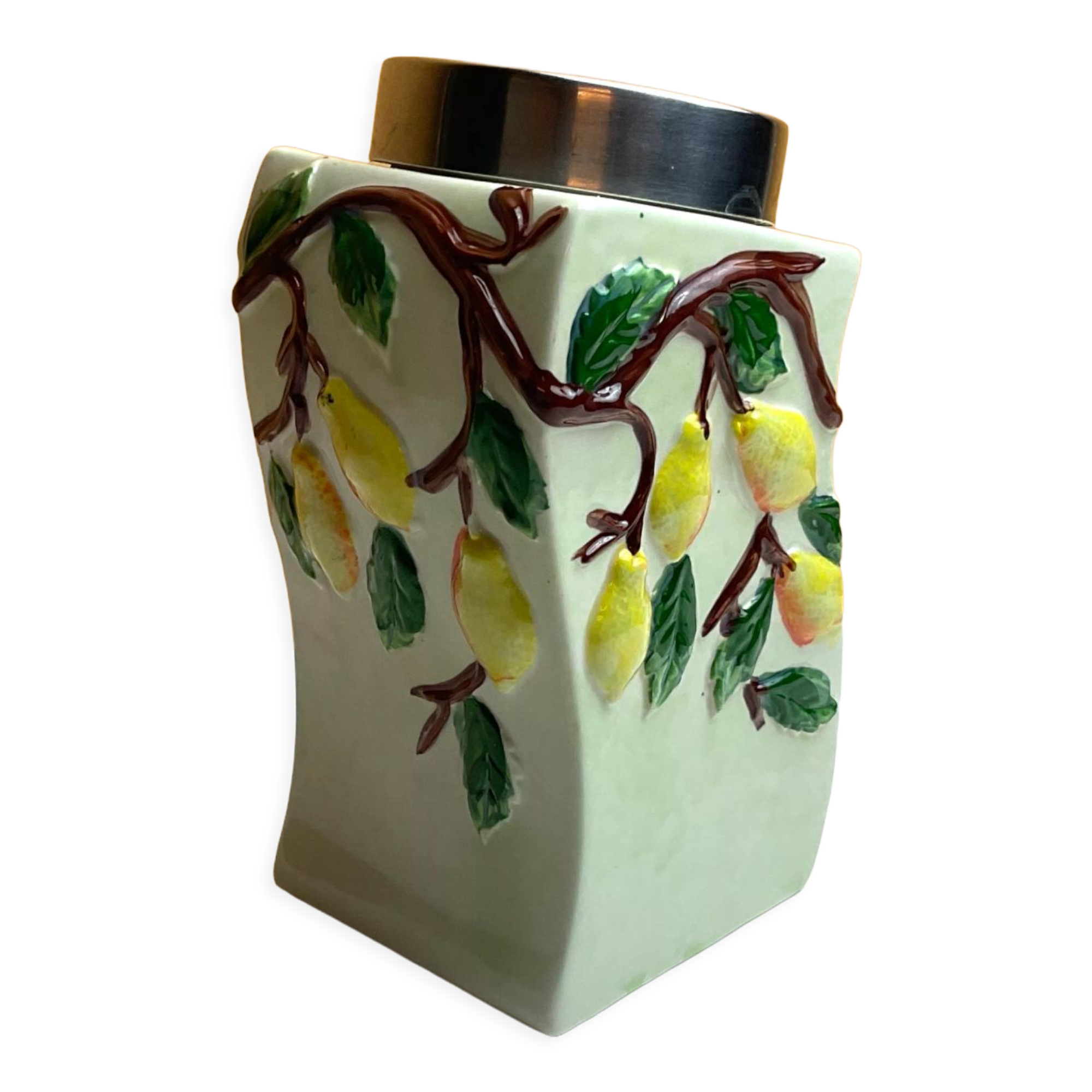 Pot en céramique avec cuillère aimantée