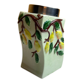 Pot en céramique avec cuillère aimantée