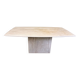 Vintage travertine dining table, 1970s