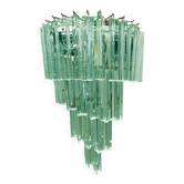 Applique-murale à twister en verre de murano « triedro » green-wather