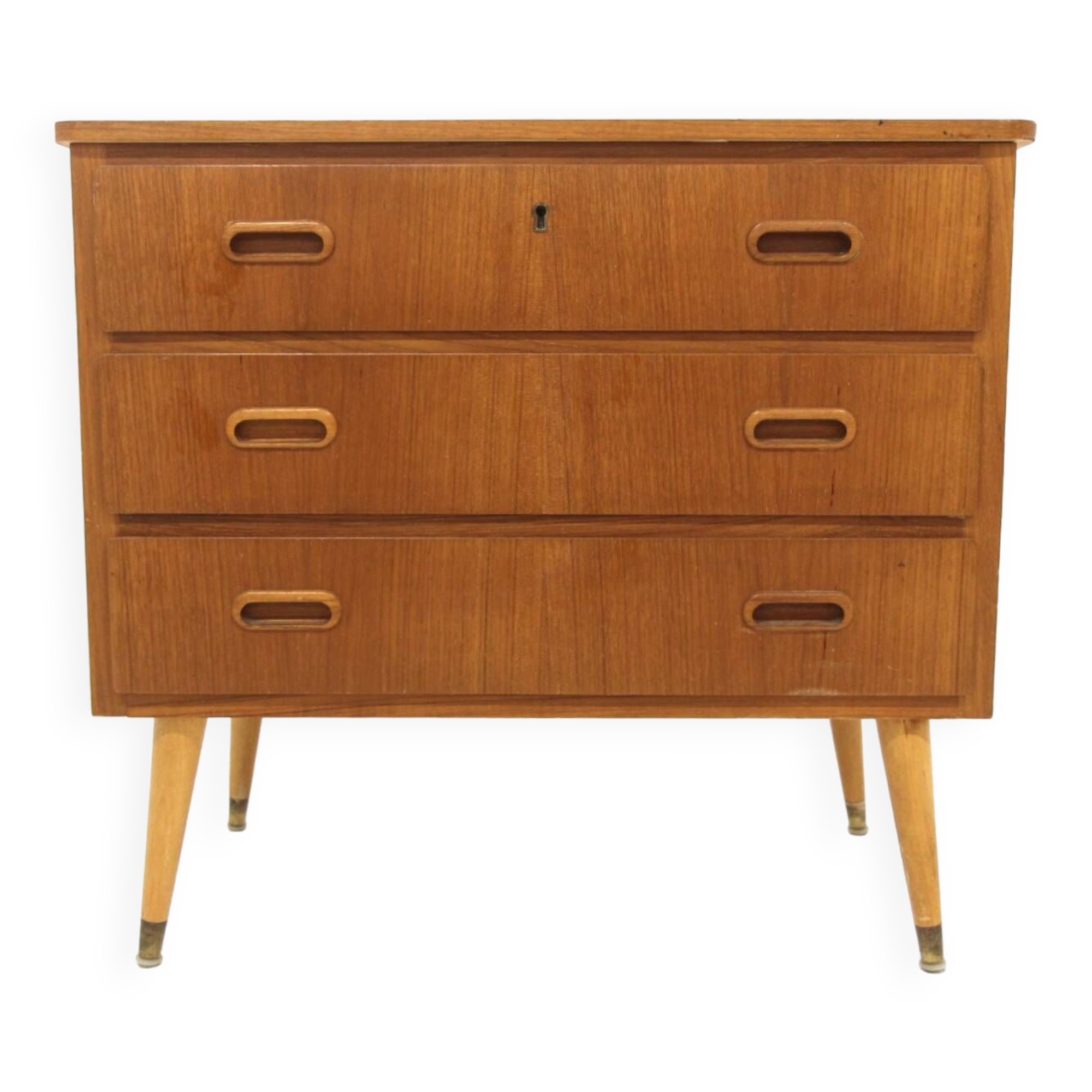 Scandinavian teak chest of drawers, Sweden, 1950