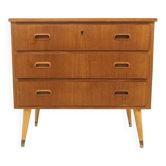 Commode scandinave en teck, Suède, 1950