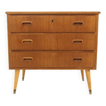 Scandinavian teak chest of drawers, Sweden, 1950