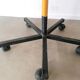 Former workshop stool - Wood and metal - Workers' manufacturing - On wheels - 1980