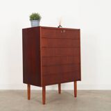 Teak chest of drawers, Danish design, 1970s, production: Denmark