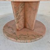 Round Italian Marble Coffee or Side Table, 1980's