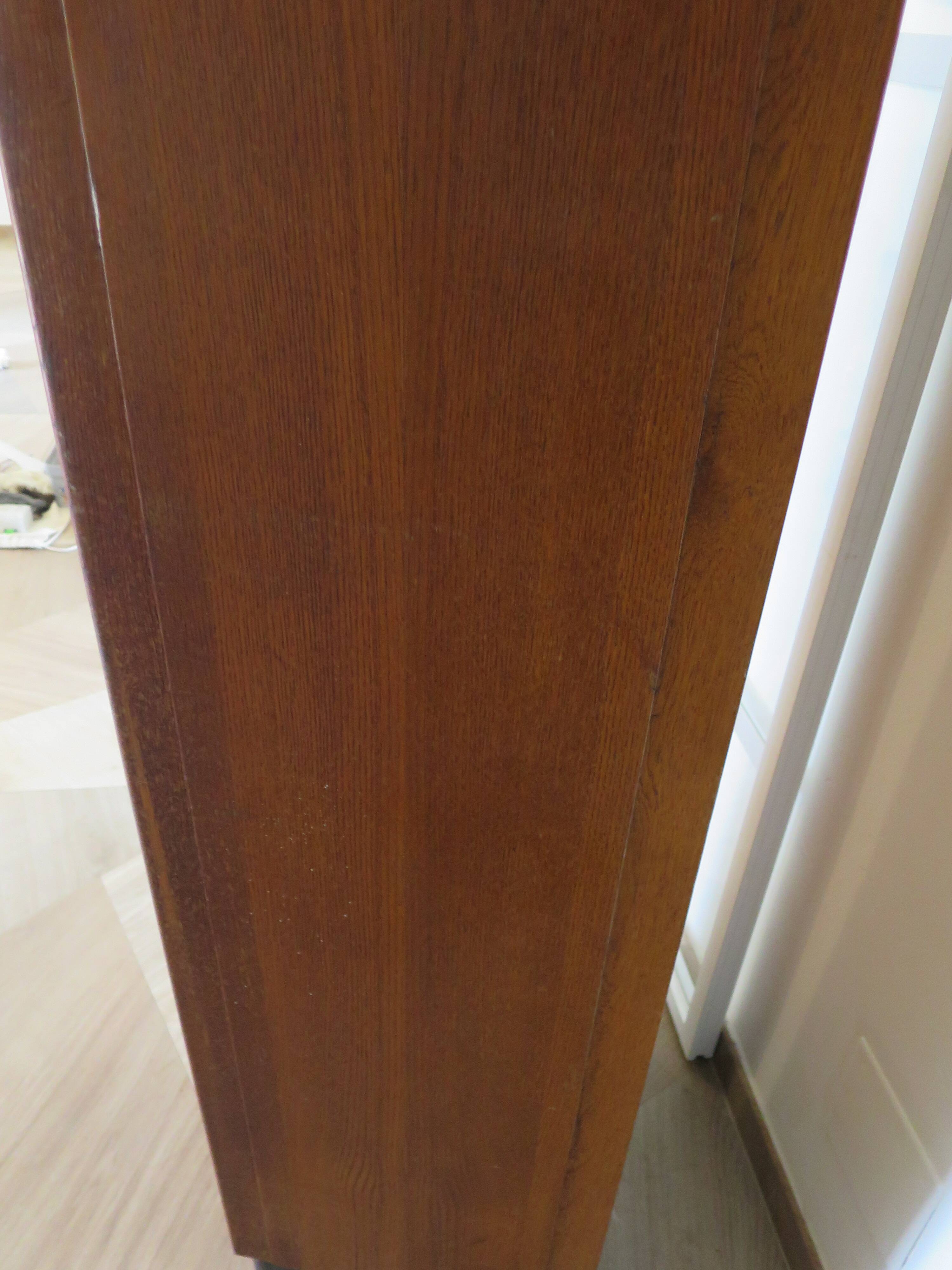 Burwood oak curtain file cabinet, 1960s
