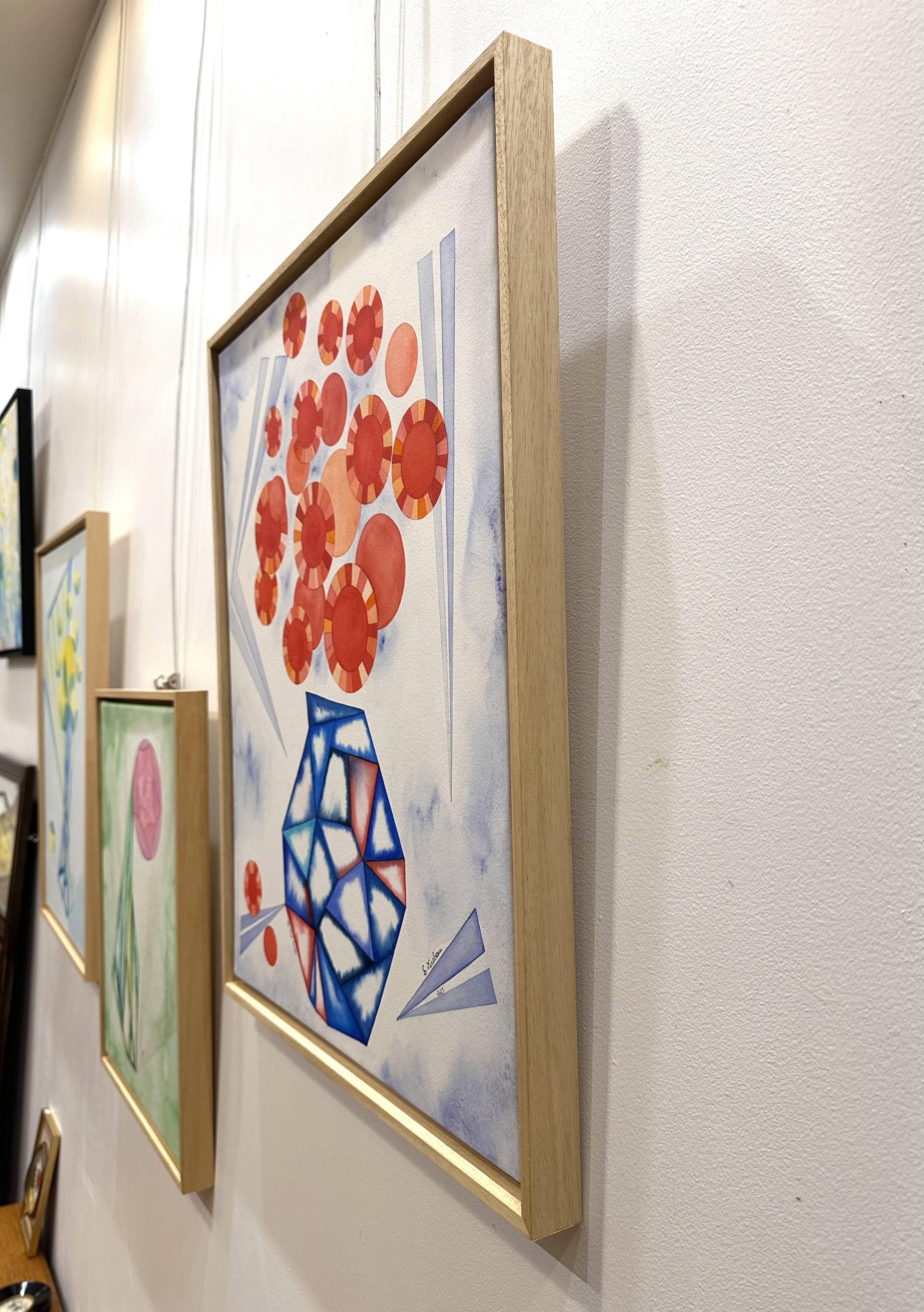 still life red flowers