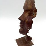 Bronze face - statuette