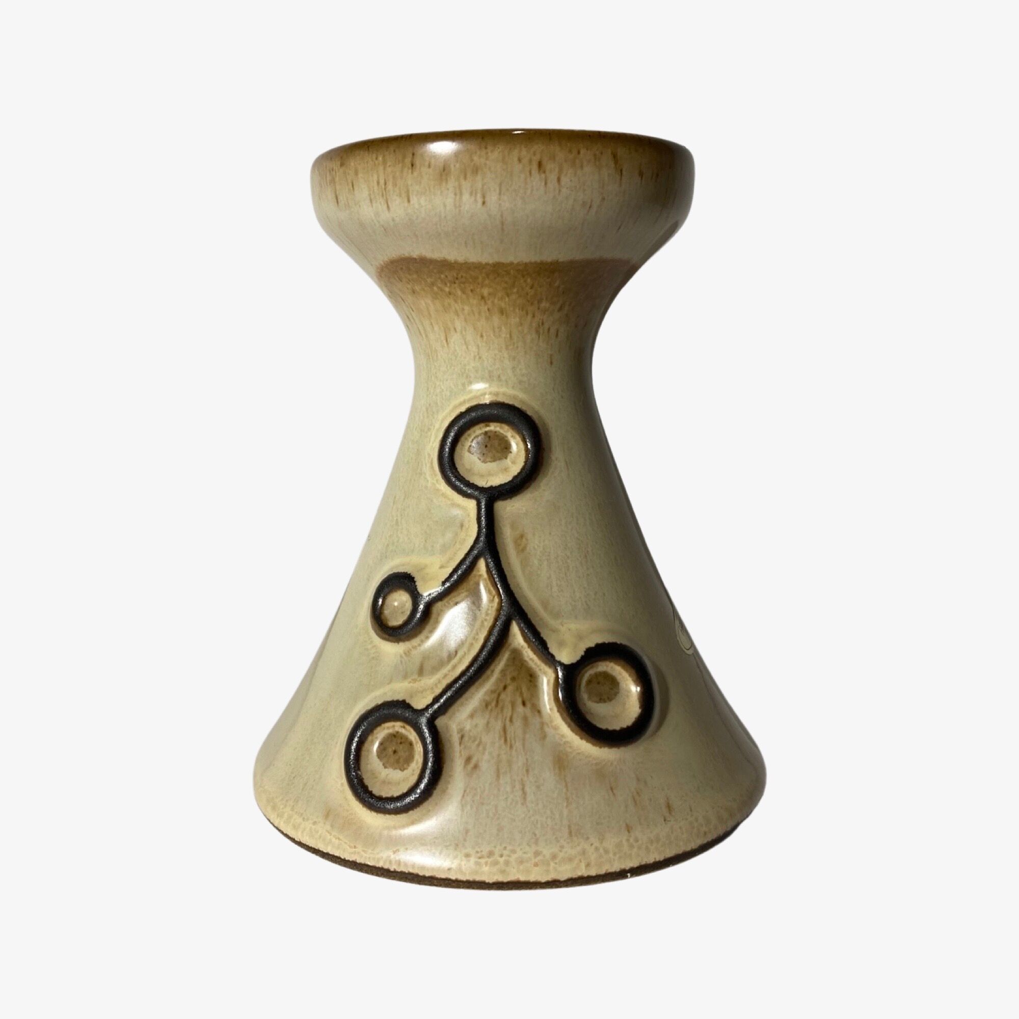 Vintage 'frank keramik denmark' candlestick holder