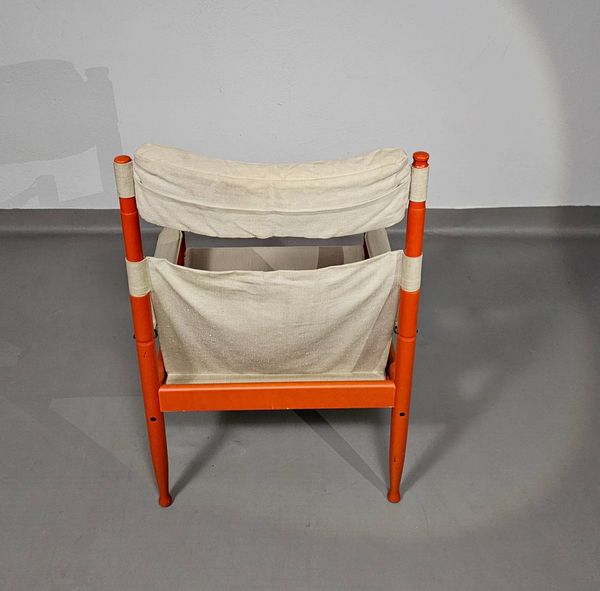 Fauteuil Safari, modèle 30, conçu par Erik Worts et fabriqué par Niels Eilersen, Danemark 1960.