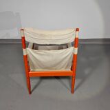 Safari lounge chair, model 30, designed by Erik Worts and manufactured by Niels Eilersen, Denmark 1960.