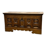 18th century German Baroque travel trunk – dated 1737 – with ebony inlay