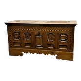 18th century German Baroque travel trunk – dated 1737 – with ebony inlay