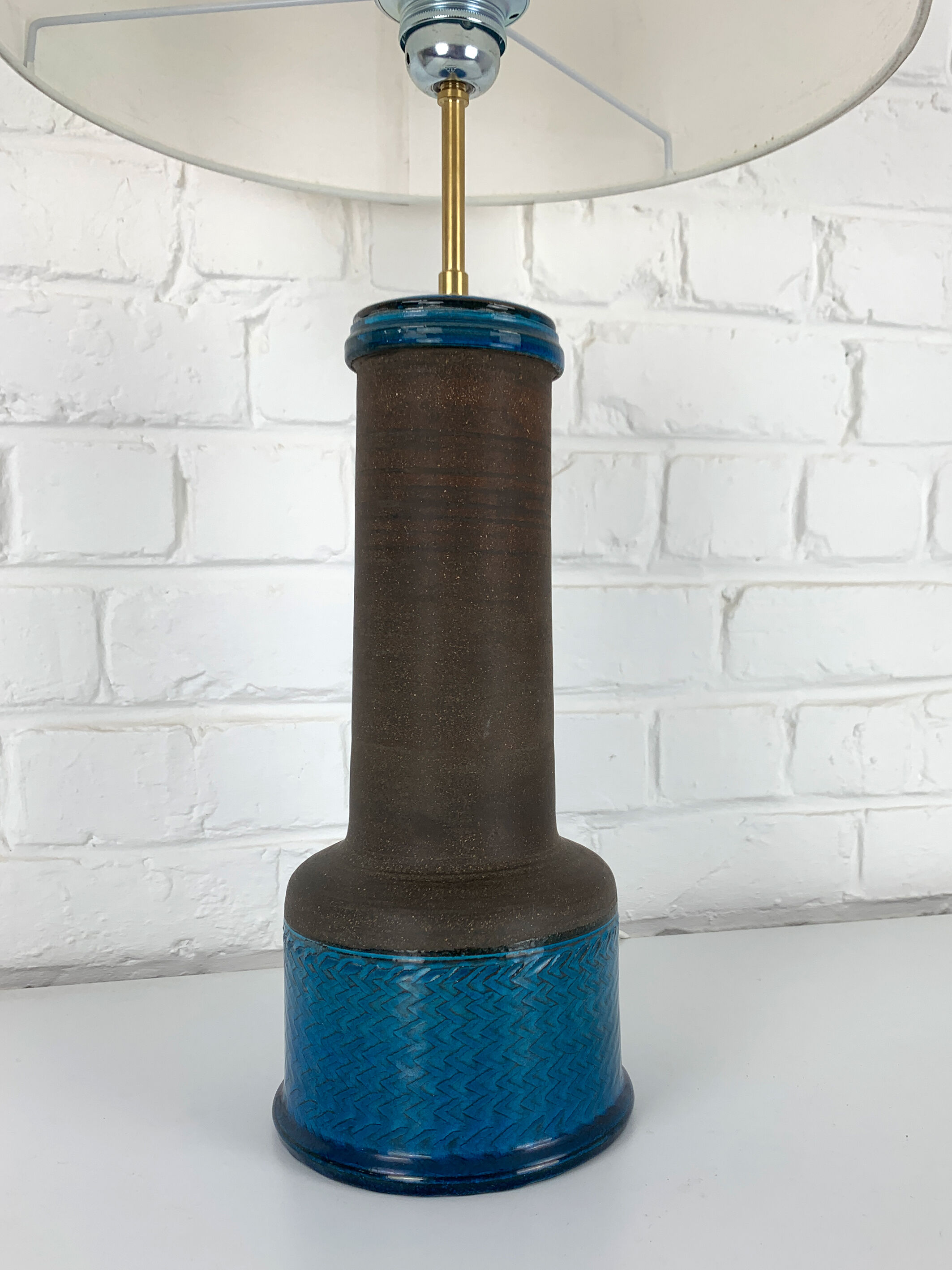 Vintage Scandinavian ceramic table lamp, Nils Kähler for HAK, Denmark, 1960