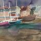 Watercolor "Breton Port"