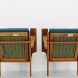 1960s Hans J. Wegner Pair of GE 290 Armchairs in Oak for Getama, Denmark