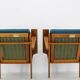1960s Hans J. Wegner Pair of GE 290 Armchairs in Oak for Getama, Denmark