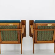1960s Hans J. Wegner Pair of GE 290 Armchairs in Oak for Getama, Denmark