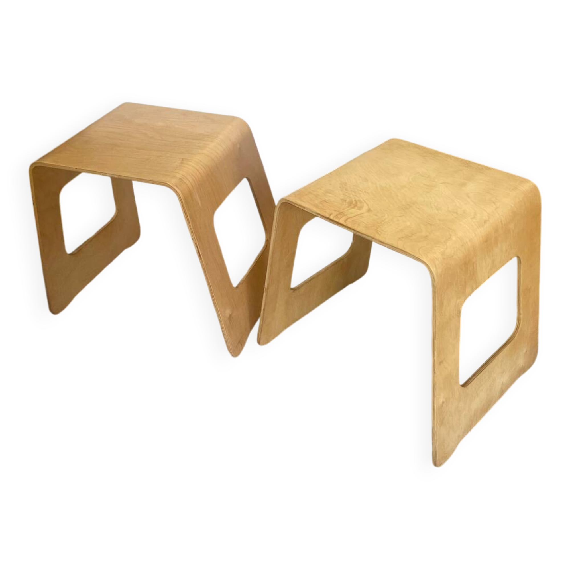 Pair of benjamin ikea table stools 1990