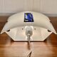 Large scandinavian design glass wall light.