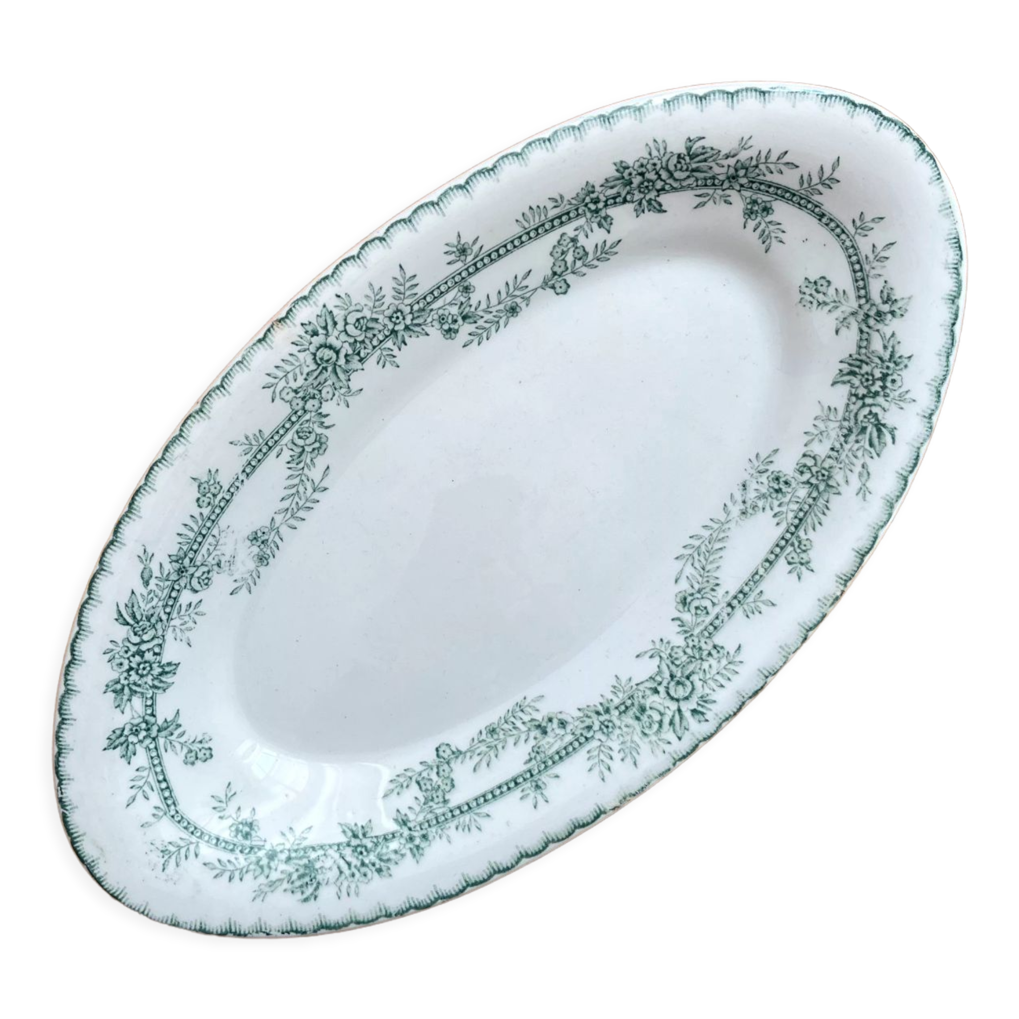 Iron earth ravier green floral décor