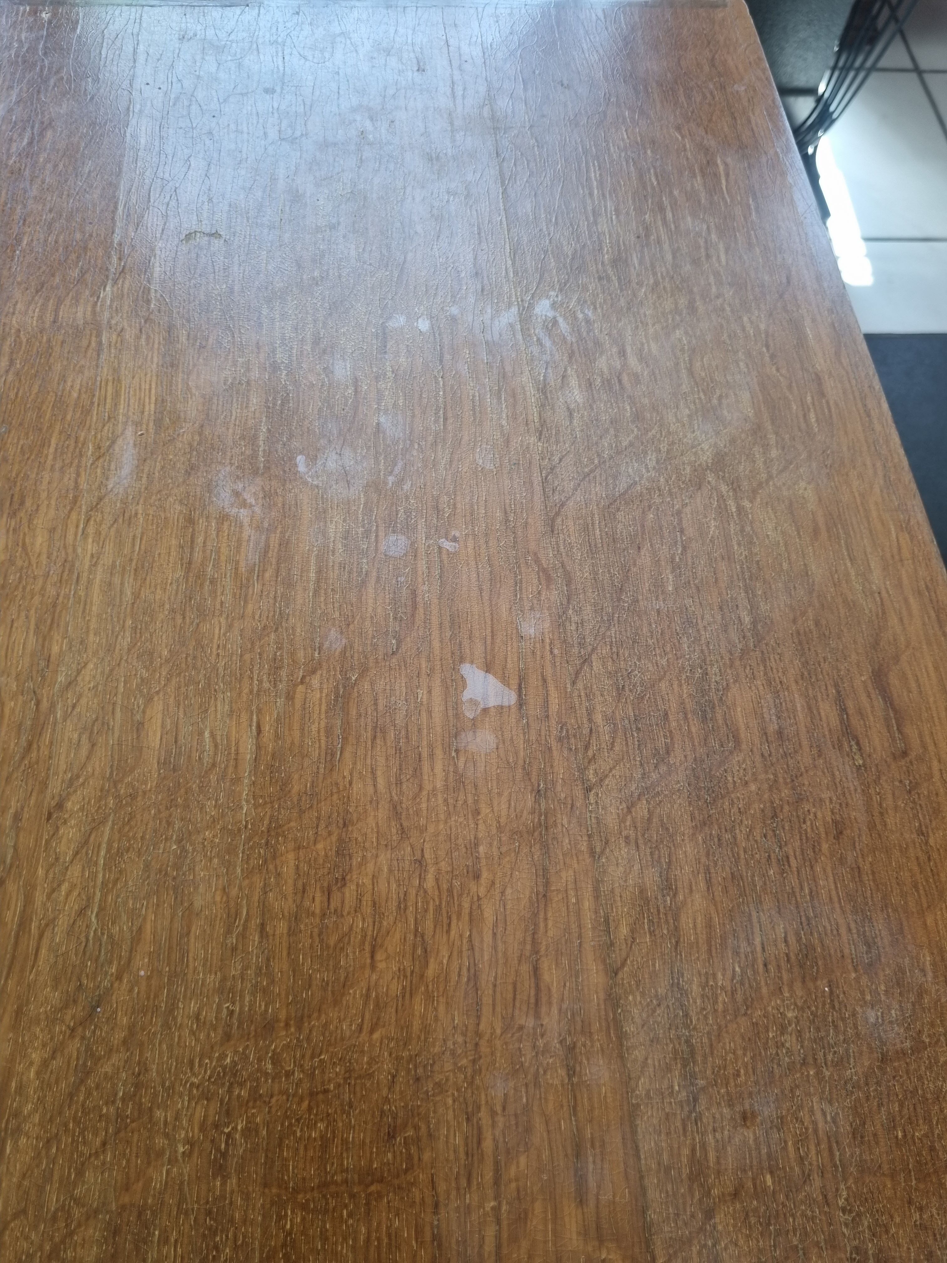 Old folding table