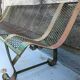 Garden bench perforated metal René Malaval 1950/60