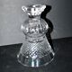 Bohemian cut crystal Medici vase signed TW & Co