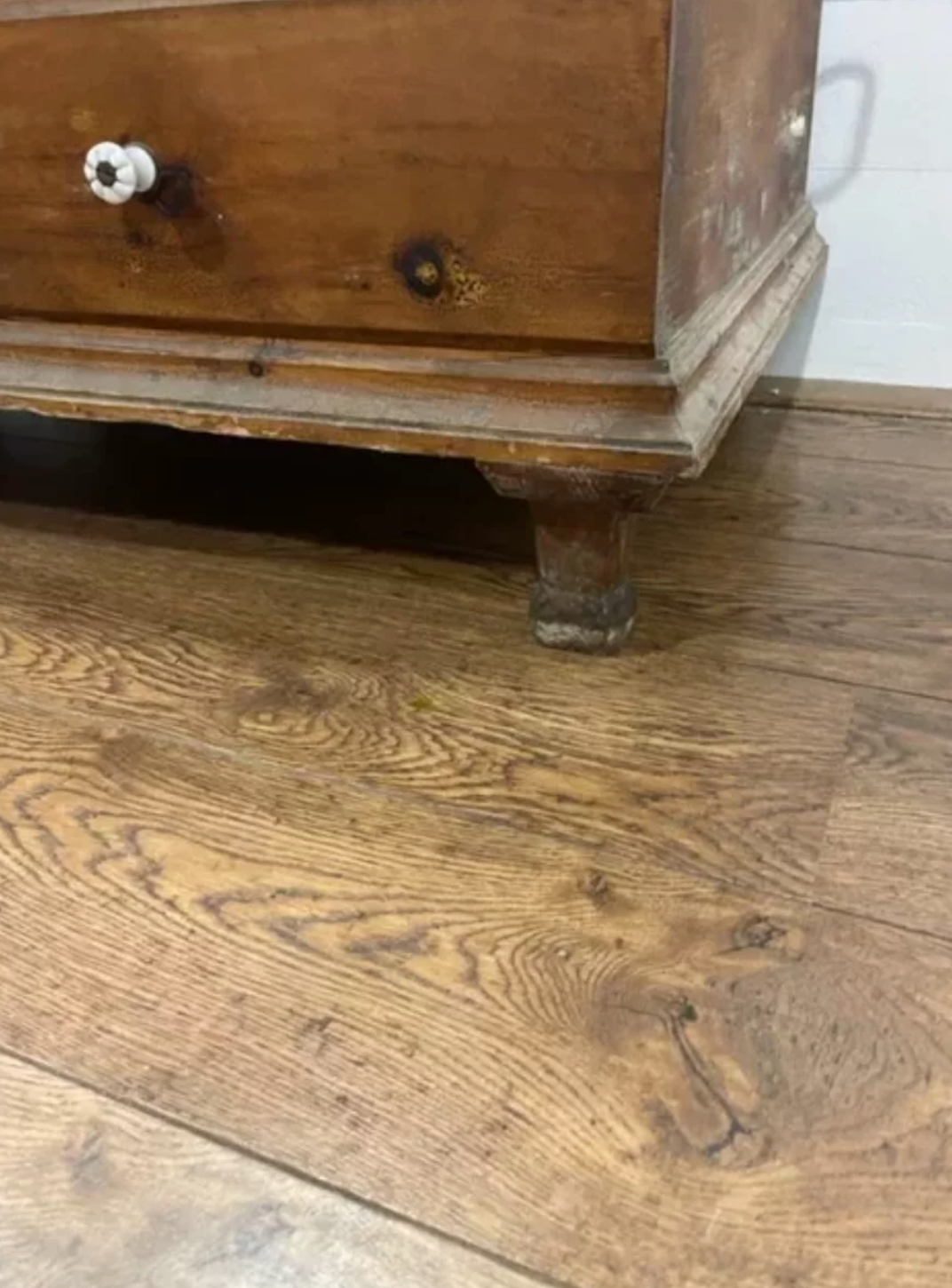 19th century carved wooden chest of drawers
