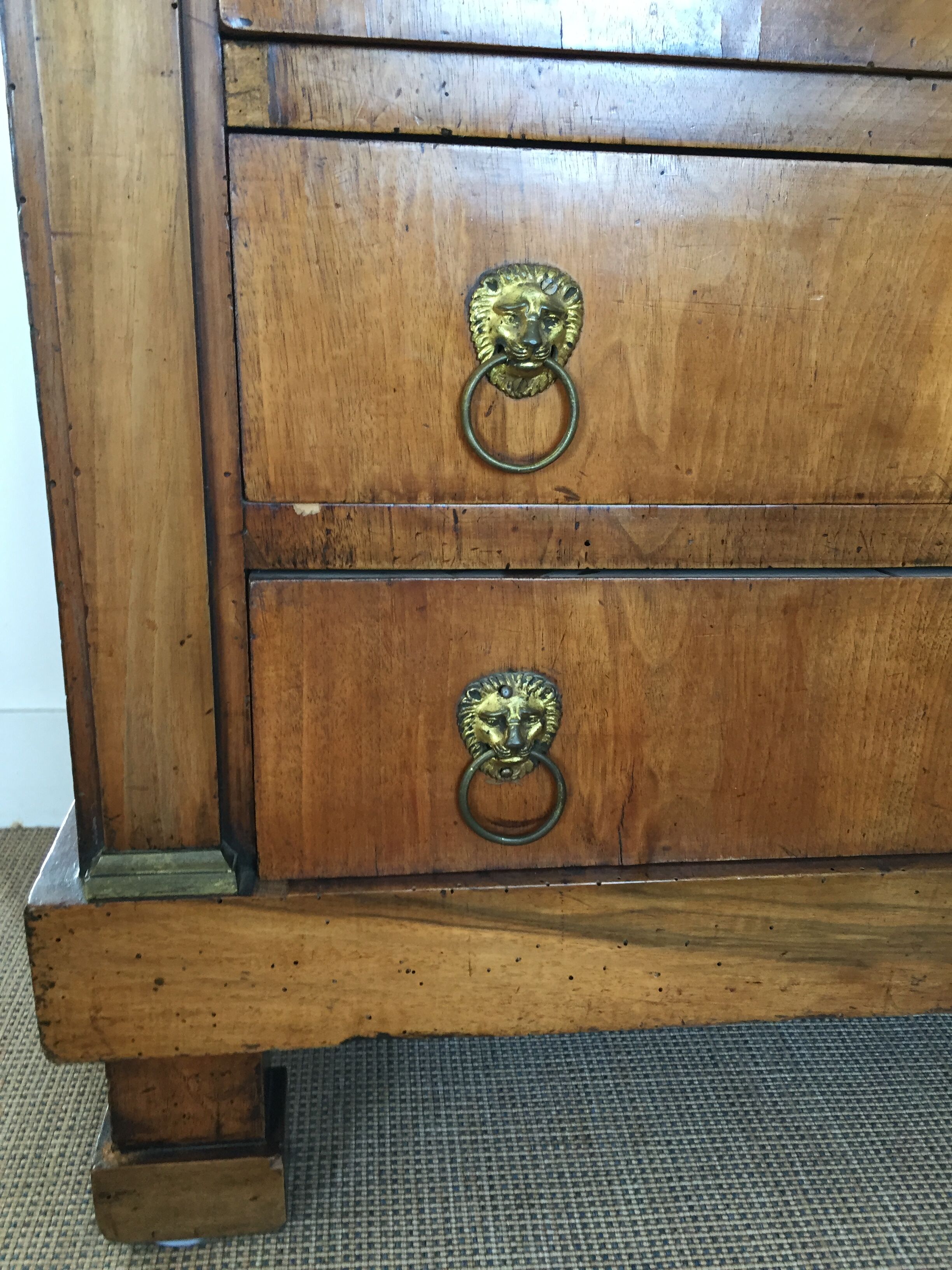 Napoleon III period secretary for wood and marble