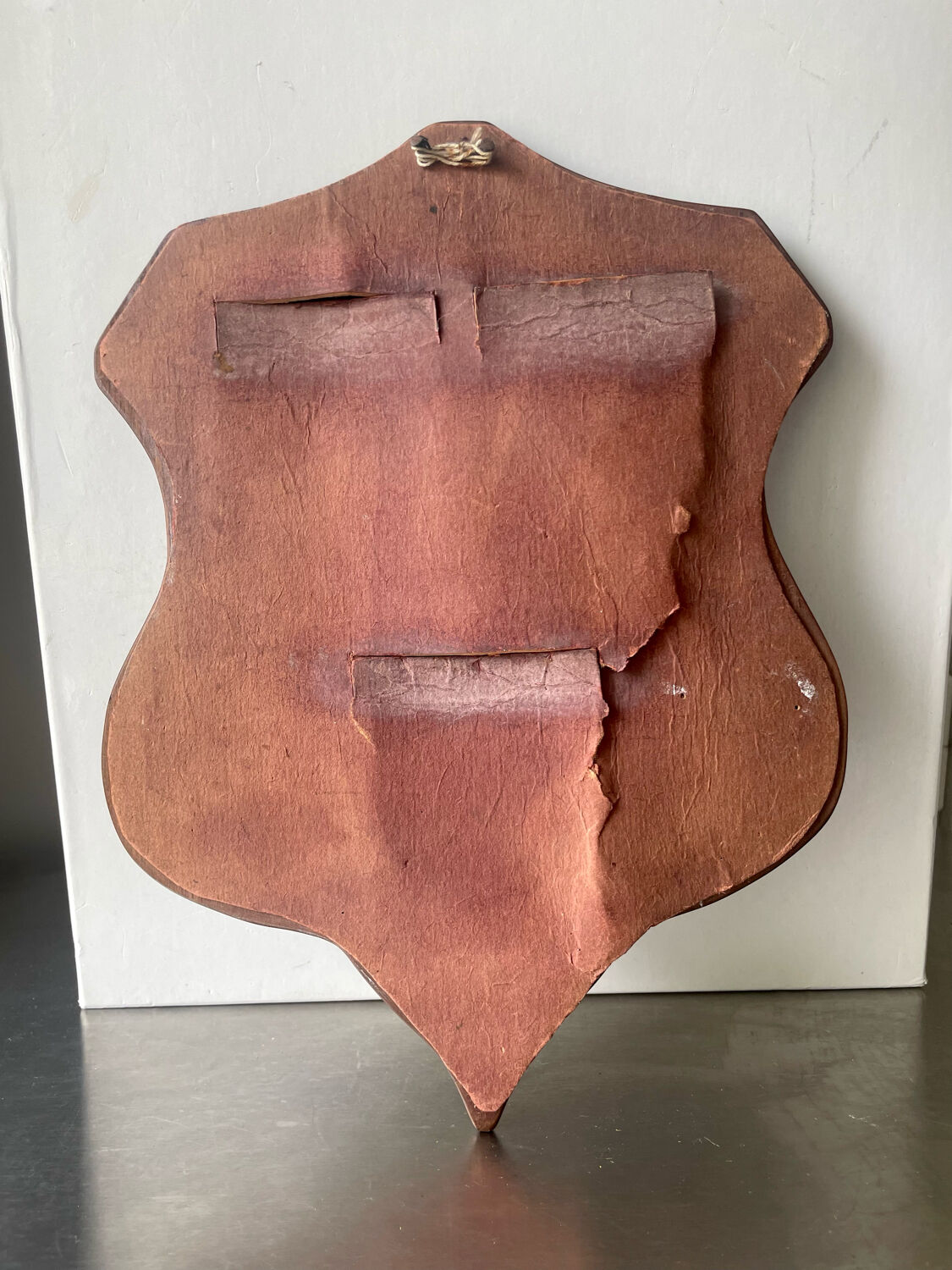 Art nouveau mahogany picture frame