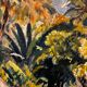 Exotic landscape painting of Tahiti from the 1940s to 1960s.