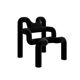Contemporary Pair of Armchairs Mod Ekstrem Designed by Terje Ekstrom