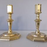 Pair of brass candlesticks