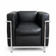 Paire de fauteuils en cuir