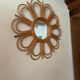 Rattan sun mirror