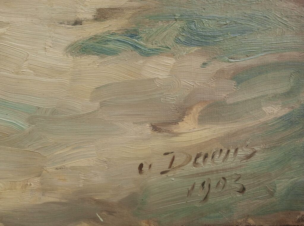 Village under the snow