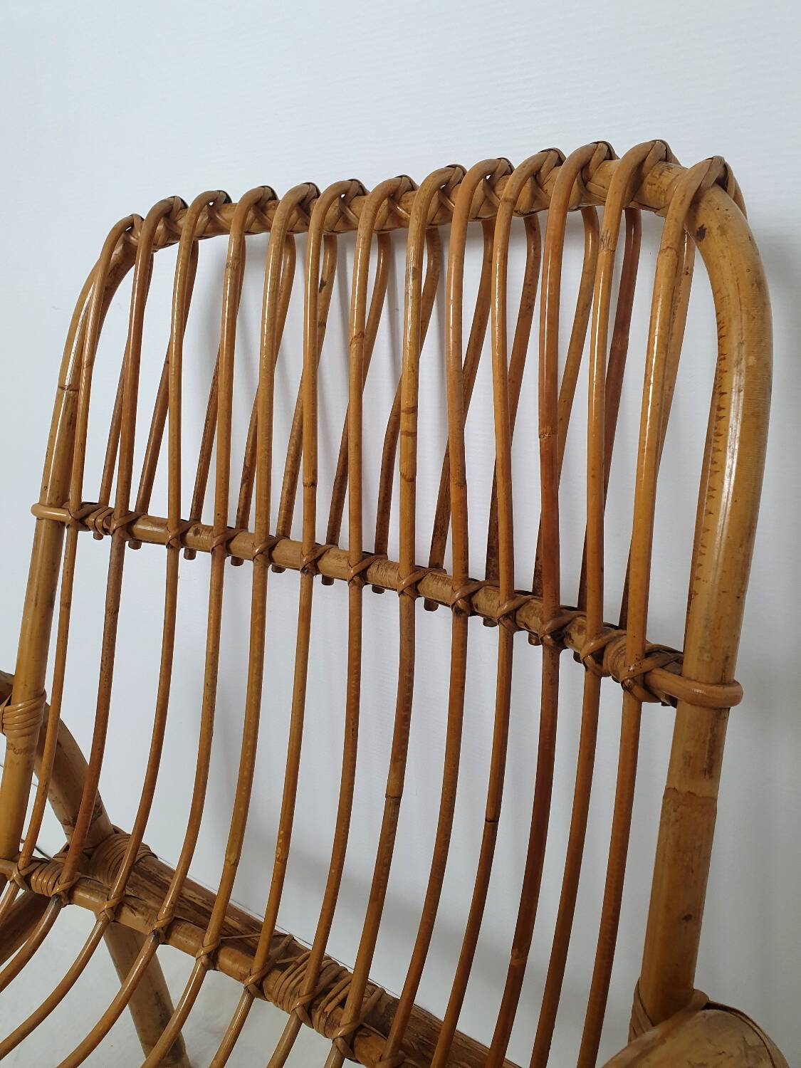 1960s rattan armchair