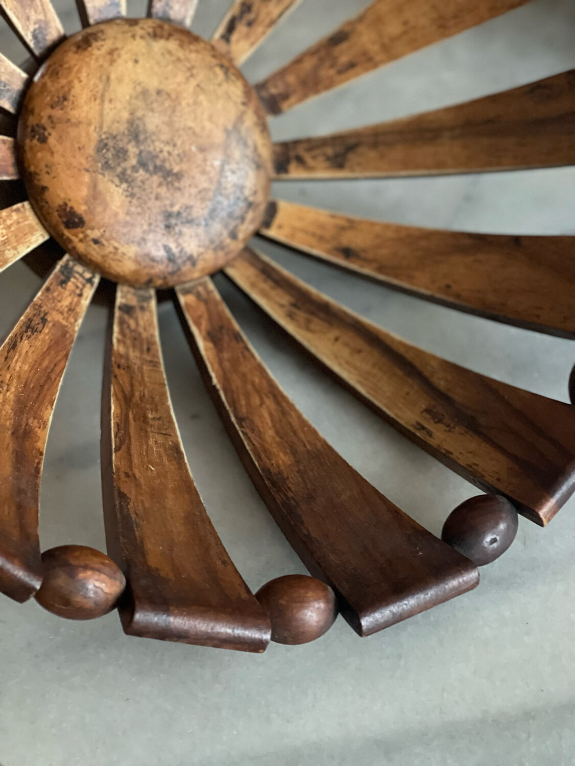 Teak fruit basket 1960