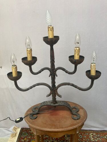 Lampe de table candélabre 5 ampoules