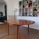 Table scandinave ronde extensible