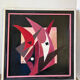 Abstract composition signed