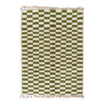 Tapis vert 250cmx150cm en laine