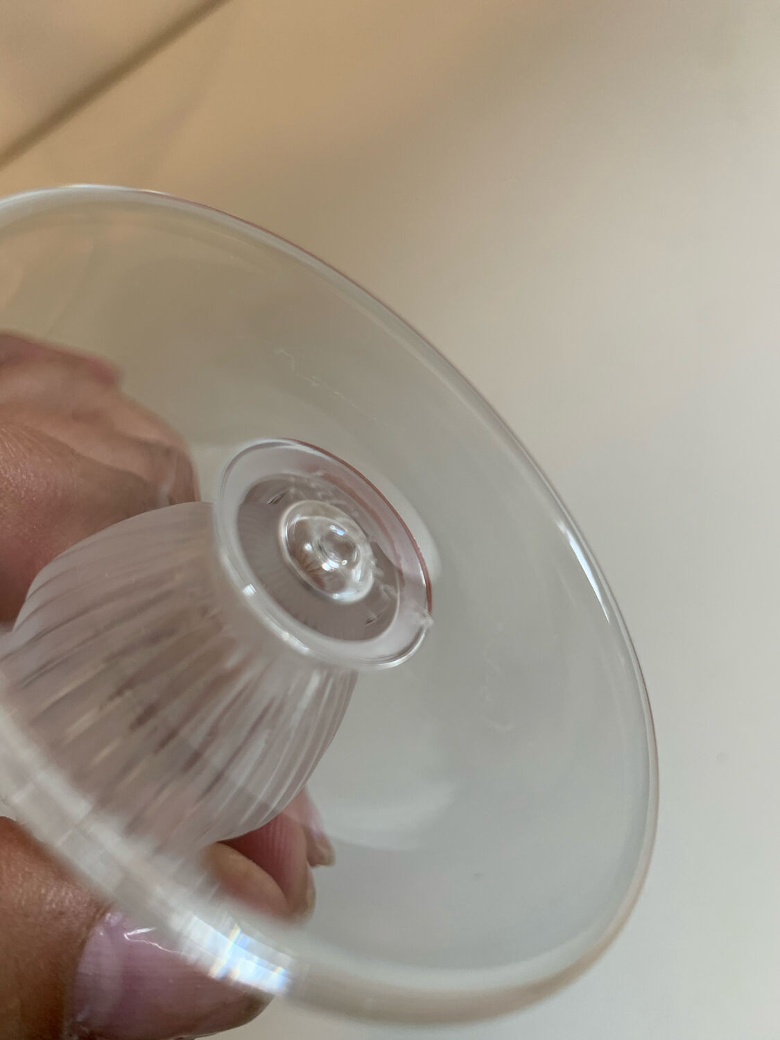 Lalique crystal water glass