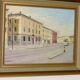 Peinture à l'huile sur toile suédoise du milieu du siècle « Göteborg »