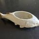 fish pocket ashtray in biscuit Heubach & co