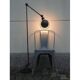 Lamp Jielde vintage graphite e-reader 2 arms of Jean Louis Domecq 1960